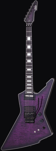 Schecter 3071 E-1 FR S Special Edition Guitar, Trans Purple Burst