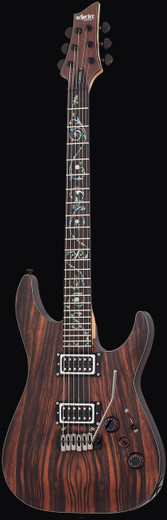 Schecter 3337 C-1 Exotic Ebony Guitar, Natural Satin