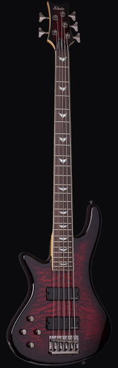 Schecter 2508 Stiletto Extreme-5 LH Guitar, Black Cherry