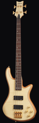 Schecter 2531 Stiletto Custom-4 Guitar, Natural Satin