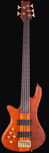 Schecter 2775 Stiletto Studio-5 FL LH Guitar, Honey Satin