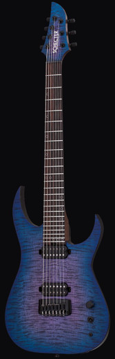 Schecter 7073 Keith Merrow KM-7 MK-III Pro USA Signature Guitar, Blue Crimson Pearl