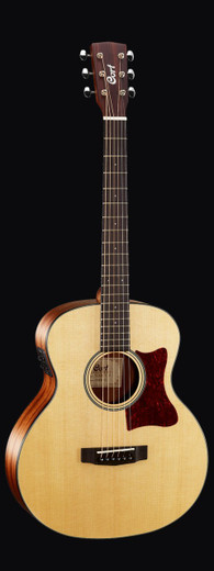 Cort LCJ-OP Little CJ Series Acoustic Guitar, Open Pore