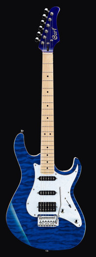 Cort G250-DX-TB G Series Electric Guitar, Trans Blue