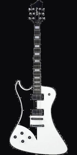 Hagstrom FANT-L-WHT-U Fantomen Left-Handed Electric Guitar, White Gloss