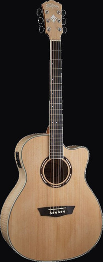 Washburn AG40CEK-A-U Apprentice Series Acoustic-Electric Guitar, Natural
