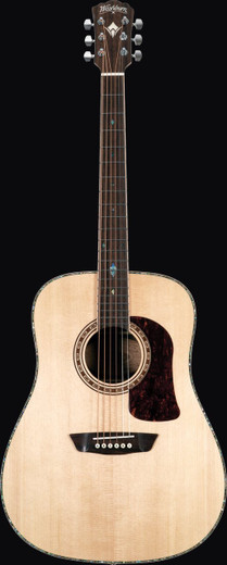 Washburn HD80S-L-U Heritage Series Dreadnought Acoustic Guitar, Natural
