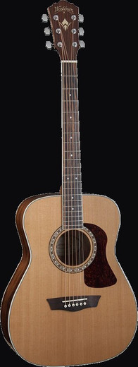 Washburn HF11S-O-U Heritage Series Dreadnought Acoustic Guitar, Natural Gloss