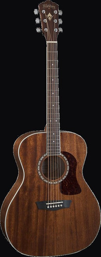 Washburn HG12S-O-U Heritage Series Grand Auditorium Acoustic Guitar, Natural Gloss