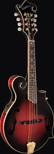 Washburn M3SWETWRK-D-U Americana Series "F" Style Mandolin, Trans Wine Red