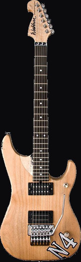 Washburn N4VINTAGE-D-U Nuno Bettencourt Signature Series N4 Electric Guitar, Natural distressed