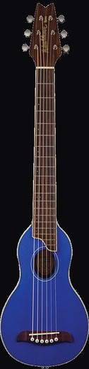 Washburn RO10STBLK-A-U Rover Series Acoustic Guitar, Trans Blue