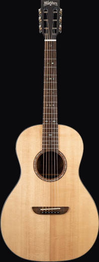 Washburn WP33SRS-L-U Parlor Series Royal Sapphire Acoustic Guitar, Gloss Natural