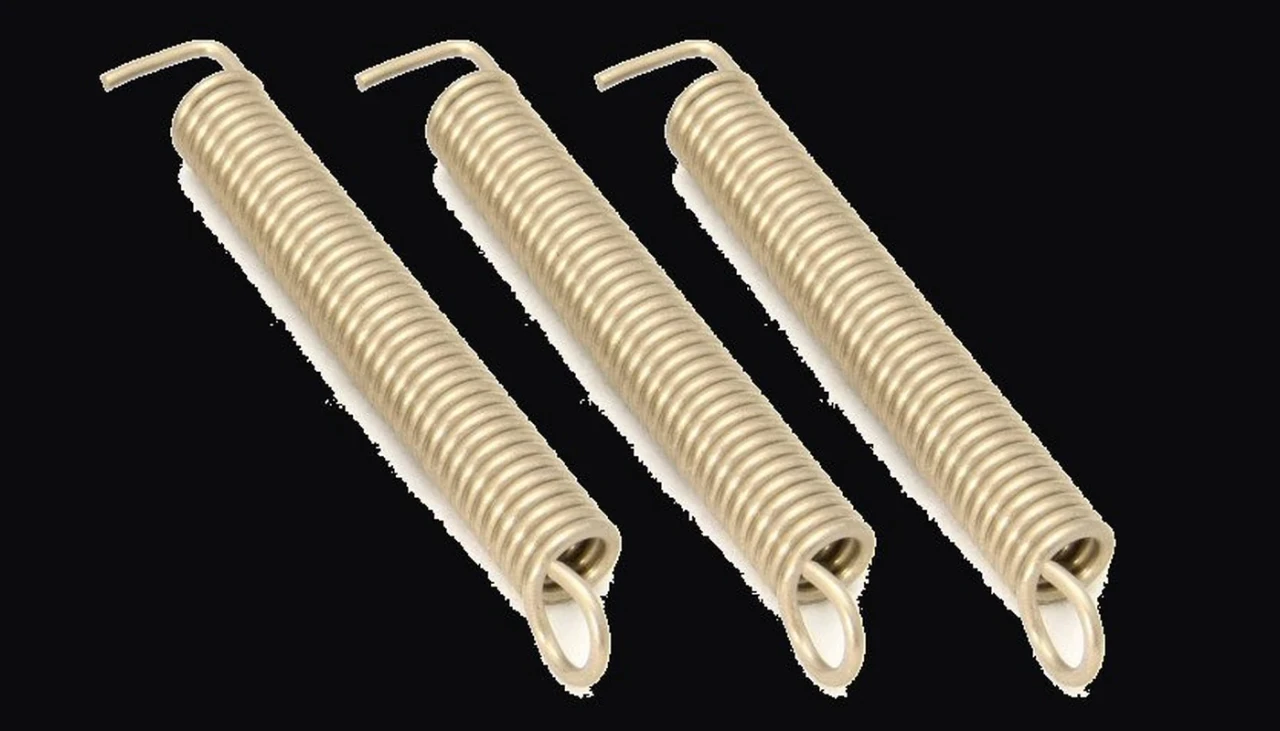 Tremolo springs and claw in the rear cavity