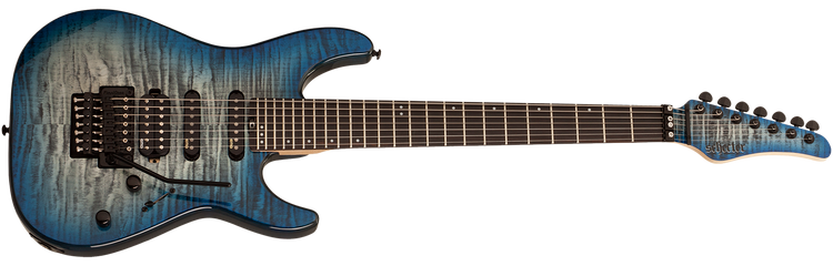 Schecter 1279 Sun Valley Super Shredder 7 III Guitar, Sky Burst