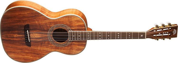 Washburn WP55NS-W-U Parlor Series Acoustic Guitar, Natural Satin