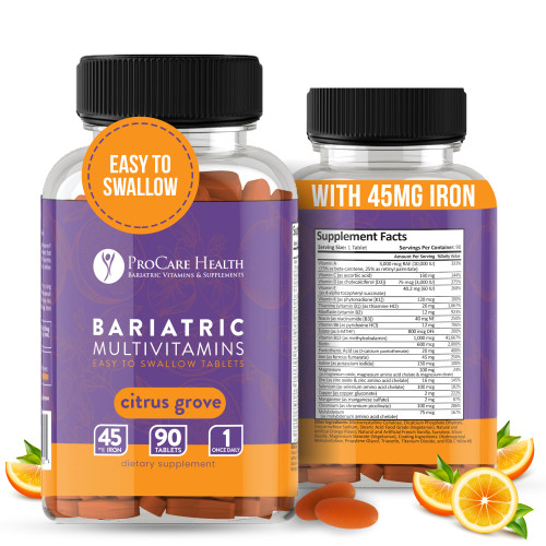 Bariatric Multivitamin | Coated Tablet | 45mg | 90 Count