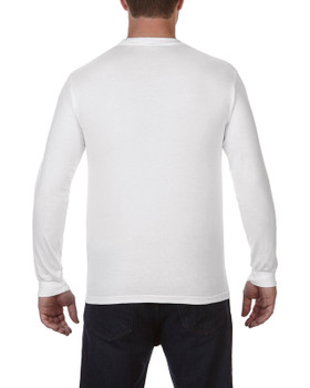 Adult Garment Dyed Long Sleeve Pocket T-Shirts