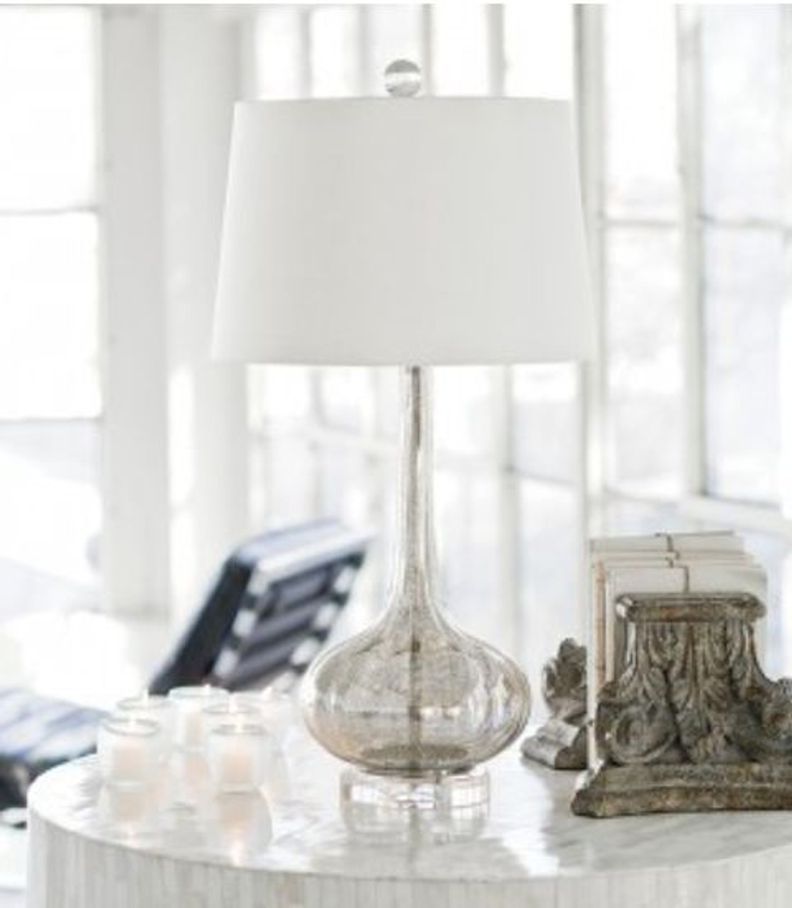 catalina mercury glass table lamp