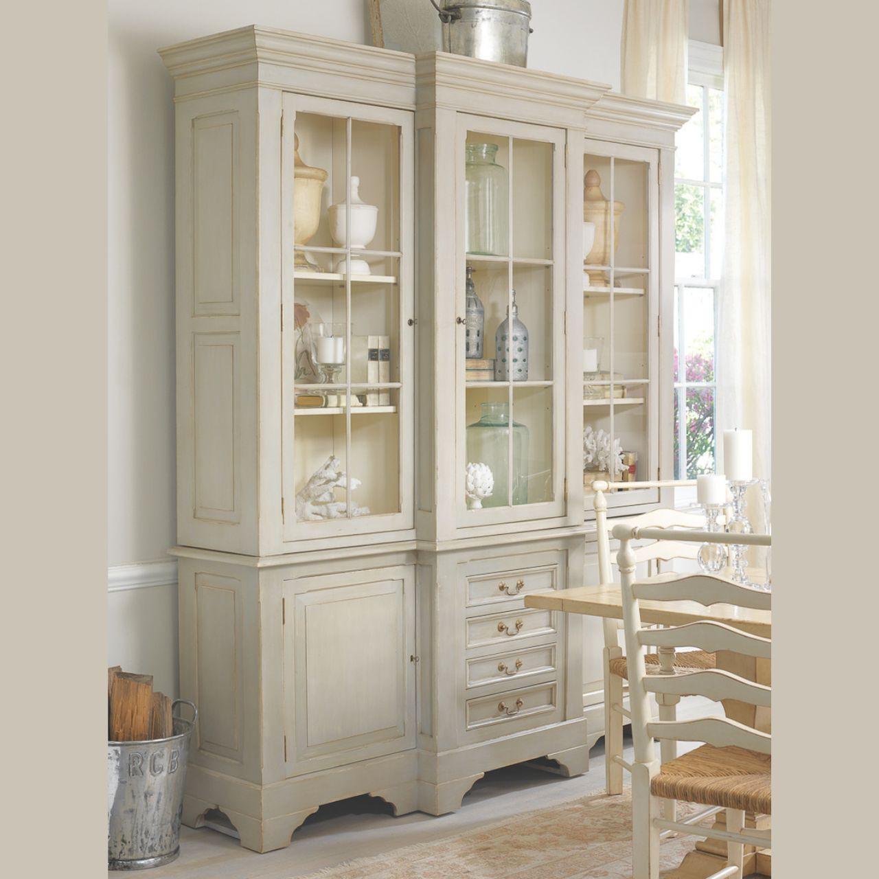 Lovely Lime Green China Cabinet