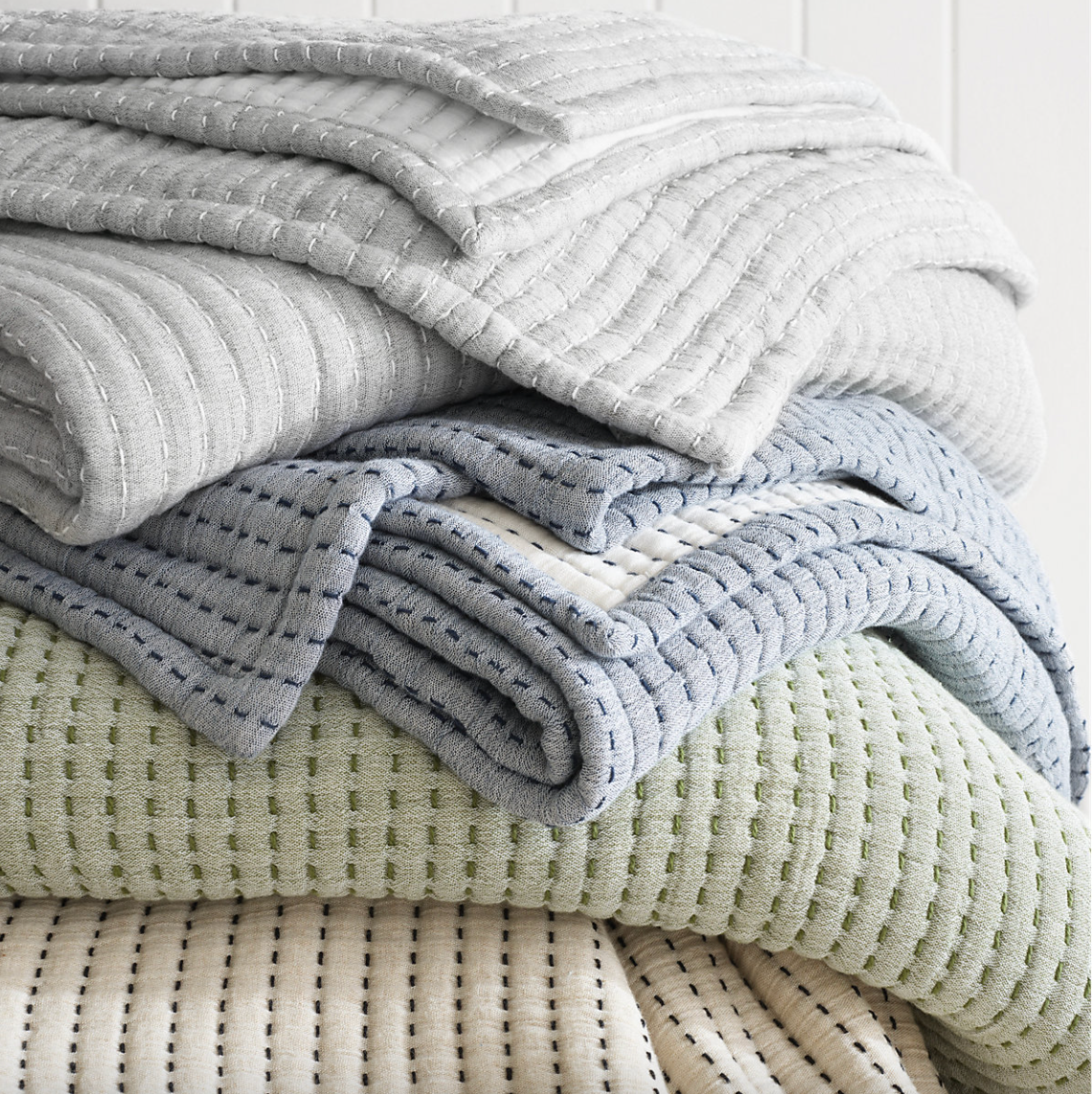 Cottage & Bungalow Pick Stitch Matelasse Coverlet - Thumbnail 2