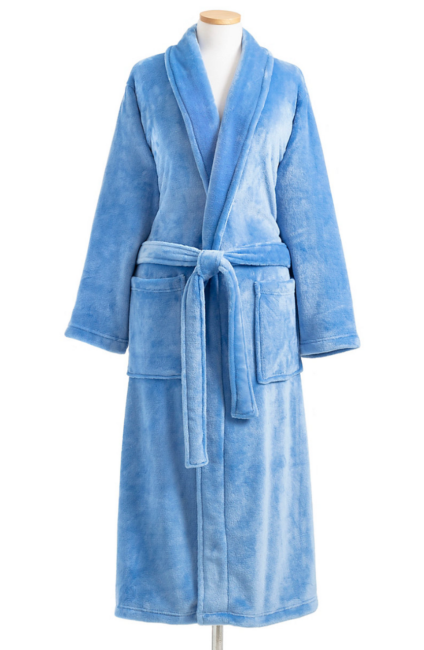 Fleece Hooded Long Dressing Gown | M&S US