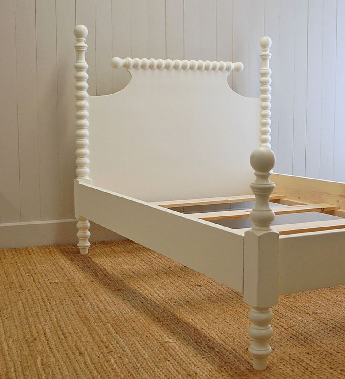 Twin spindle deals bed frame