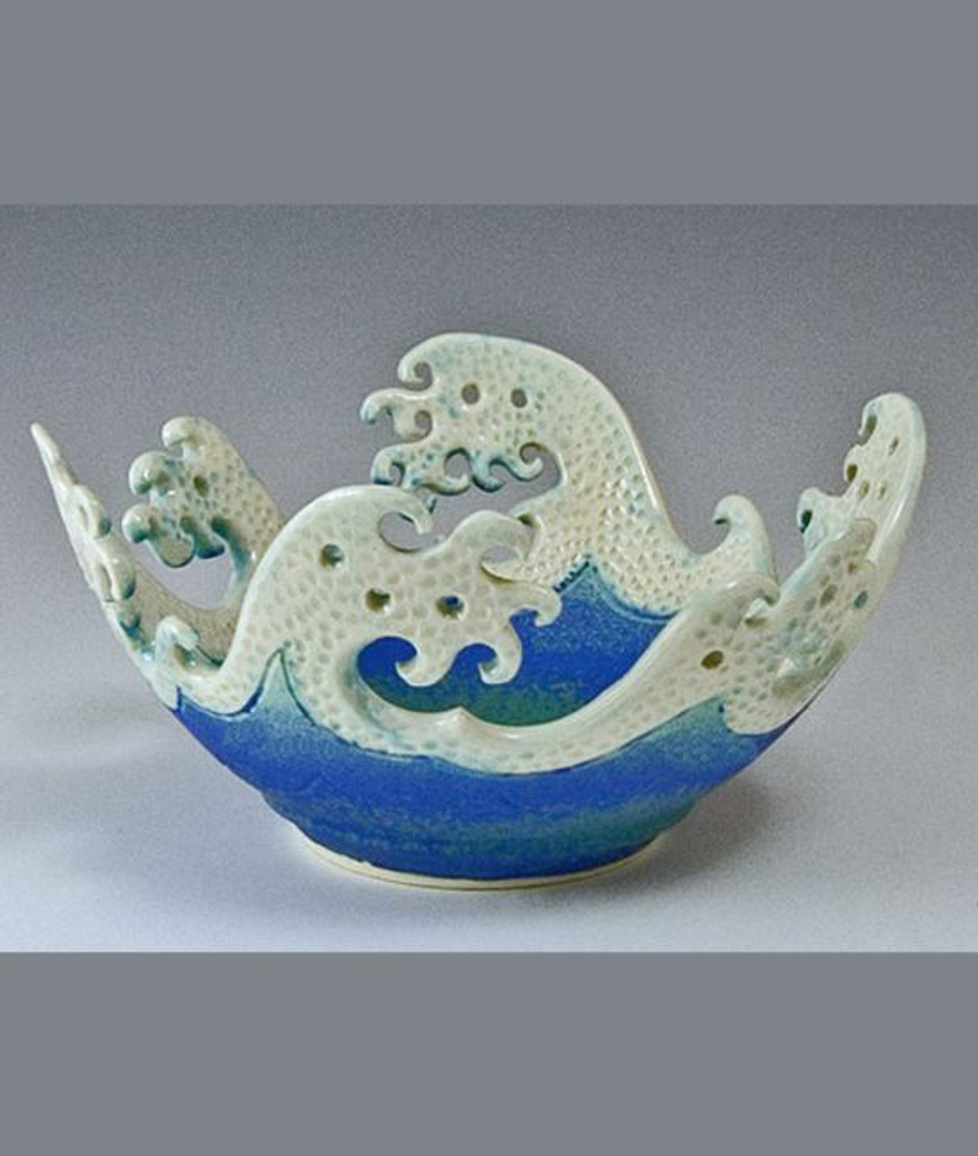 Buy Ceramic Wave Rim Bowl For Your Coastal Home | Nautical ...