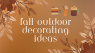 Fall Outdoor Decorating Ideas