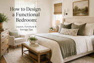 How to Design a Functional Bedroom: Layout, Furniture & Storage Tips