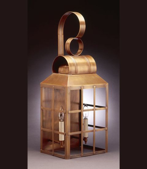 Woodcliffe II Series:  Culvert Top 2-Light Large Wall Lantern