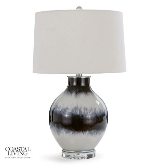 Coastal Living Indigo Glass Table Lamp