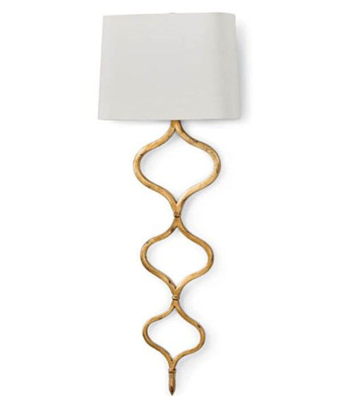 Sinuous Sconce - Gold Leaf finish