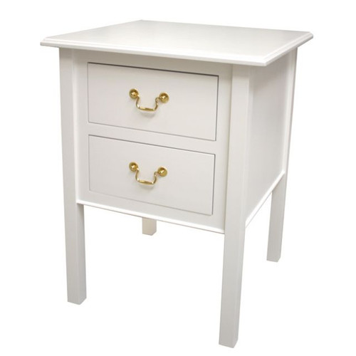 Two Drawer Side Table