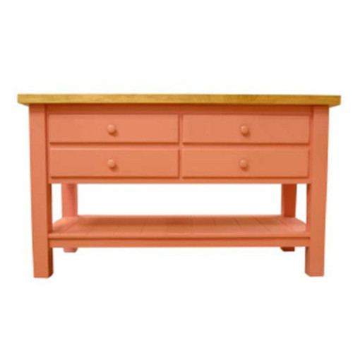 Four Drawer Butcher Block  Island