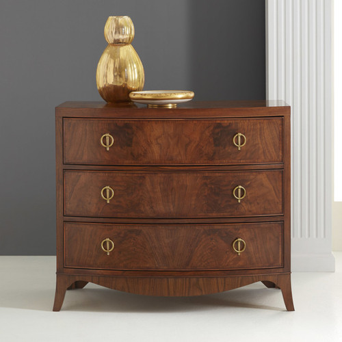 Medium Bowfront Chest - Walnut Medium Bowfront Chest - Walnut