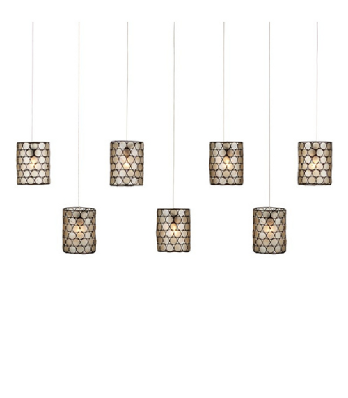 Regatta Rectangular 7-Light Multi-Drop Pendant