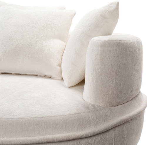 Buy Valence Chenille Lounger Ivory For Your Beach House | Coastal ...