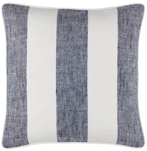 Awning Stripe Navy Indoor/Outdoor Decorative Pillow