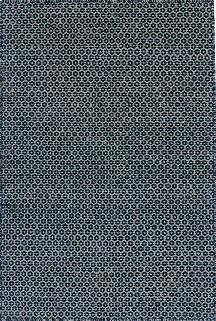 Honeycomb Indigo/Grey Woven Wool Rug