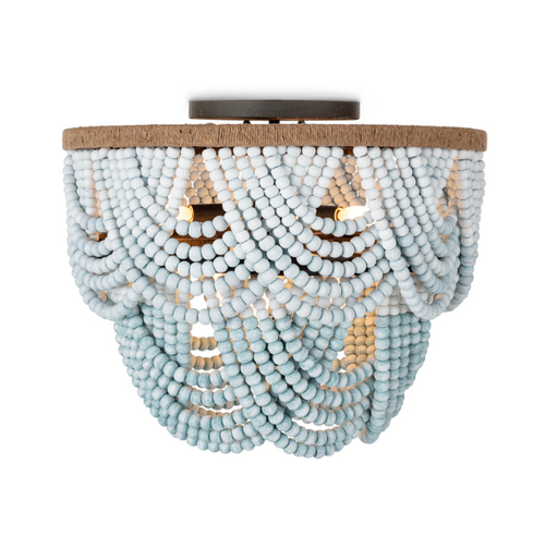 Coastal Living Ombre Wood Bead Flush Mount