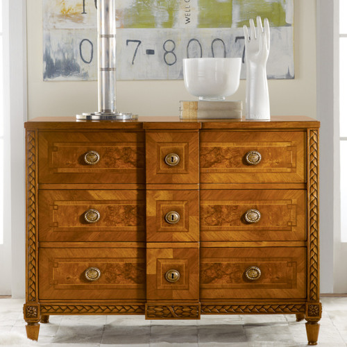 Continental Commode Walnut W/Inlay Continental Commode Walnut W/Inlay