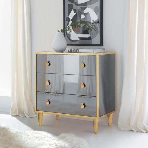 Smoked Mirror Bedside