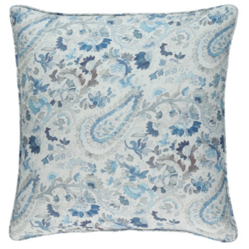 Ines Linen Blue Sham Ines Linen Blue Sham
