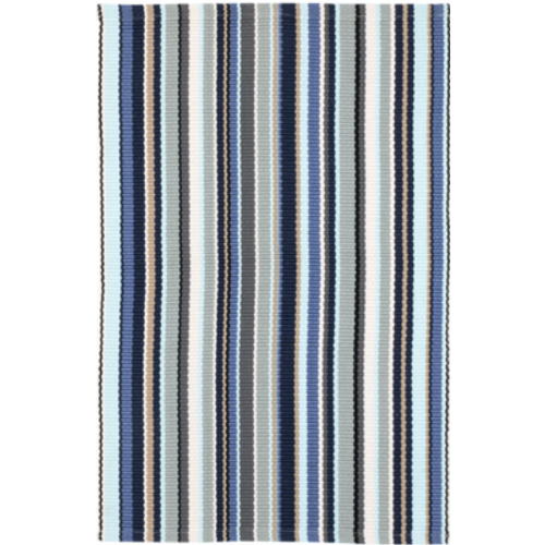 Westbrook Stripe Blue Handwoven Indoor/Outdoor Rug Westbrook Stripe Blue Handwoven Indoor/Outdoor Rug