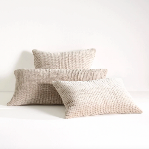 Viola Velvet Quilted Sham - Multiple Colors​