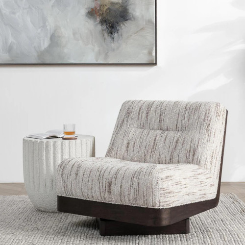 Crandall Swivel Chair Cocoa Cream