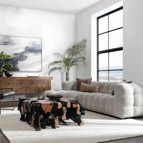 Walter 2 Piece Sectional with LAF Chaise Heathered Gray