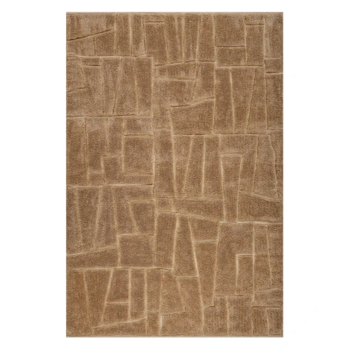 Brela Abstract Bohemian Rug - Brown