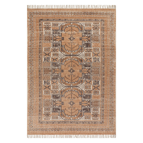 Ardin Vintage Handmade Cotton Rug - Brown